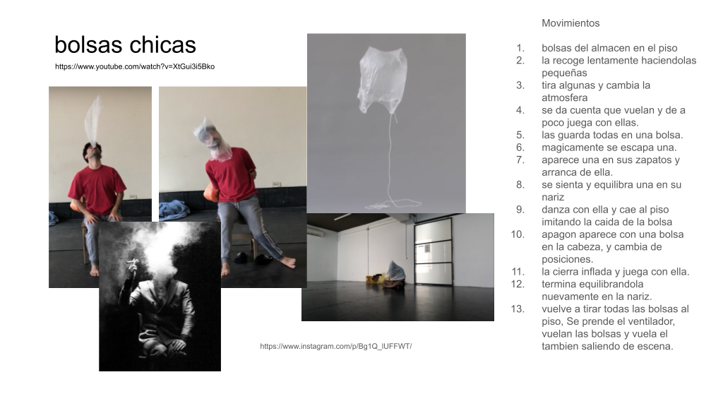 Subfondo Creaciones Propias. Serie La conquista de lo inútil, Subserie Proceso Creativo: “Guion La conquista de lo inútil.Prueba técnica NAVE” pp. 1 y 4 (2024).