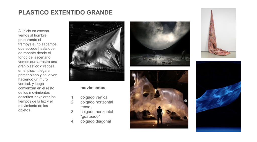 Subfondo Creaciones Propias. Serie La conquista de lo inútil, Subserie Proceso Creativo: “Guion La conquista de lo inútil.Prueba técnica NAVE” pp. 1 y 4 (2024).